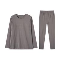 芬腾 男士保暖内衣套装 灰色 2XL