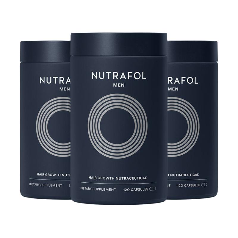 Nutrafol联合利华NF黄金胶囊男士养发锯棕榈头发护发维生素*3瓶
