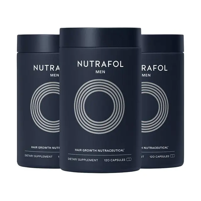 Nutrafol联合利华NF黄金胶囊男士养发锯棕榈头发护发维生素*3瓶