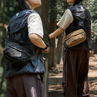墨一 男士斜挎包外出便携胸包2025新款山系单肩包通勤小挎包多功能女包