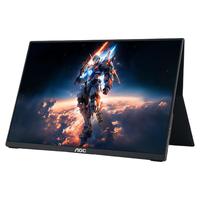 AOC便携式数字标牌显示器15.6英寸便携显示器便携屏显示屏扩展屏电脑手机笔记本办公PS4/5 Switch副屏 【铝合金机身】16英寸/超窄边设计