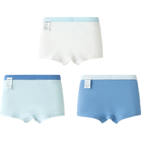 巴拉巴拉儿童内裤棉男童平角短裤小大童宝宝印花四角裤三条装209925170103
