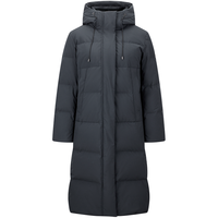 【长款连帽御寒鹅绒服】24冬鹅绒服黑天鹅连帽长款面包潮