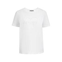 VERO MODA 【爱心亮片】T恤女25秋爱心字母图案短袖正肩上衣舒适百搭
