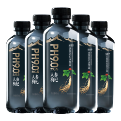 泉鼎季 人参枸杞天然苏打水400ml*24瓶