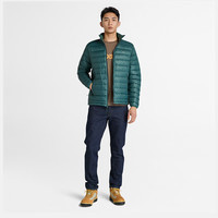 添柏岚（Timberland）男装羽绒服秋冬户外保暖防泼水|A42FB A42FB317/灰绿色 600蓬鸭绒 75%绒子含量 L