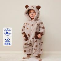 【抗静电】迷你巴拉 MINI BALA 婴儿衣服宝宝保暖珊瑚绒萌趣造型连体衣爬服冬