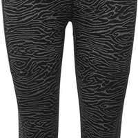 icebreaker Merino Fastray High Rise 3/4 Tights Topo Lines - Women's