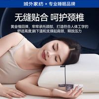 城外 记忆棉枕头成人一对 枕头护颈枕睡眠颈椎病深度睡眠专用 pro枕芯 慢回弹深睡枕-10cm 单只