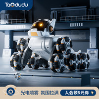 淘嘟嘟 喷雾遥控汽车机械狗续航无线男孩百变八轮圣诞礼物