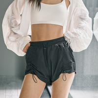 LaNikar跑步短裤女抽绳健身速干裤马拉松运动裤K0897