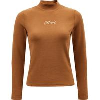 VERO MODA 针织上衣女冬半高领字母刺绣舒适基础款长袖上衣