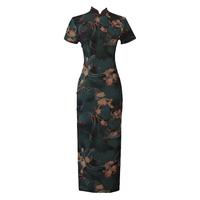 红舍 新式旗袍改良版年轻款少女复古民国风气质高端长款老上海性感优雅