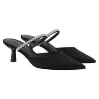 CHARLES & KEITH CHARLES&KEITH24春新品亮钻一字带尖头高跟穆勒拖鞋CK1-60920353
