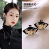 新中式琵琶耳环女高级感轻奢气质耳钉2025年国风独特耳饰