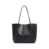 UR高级感单肩大包包女2025新款质感大容量通勤子母黑色简约托特包