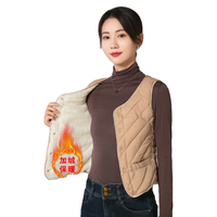 2025秋冬羽绒棉马甲女加绒加厚保暖背心内穿百搭坎肩修身内胆
