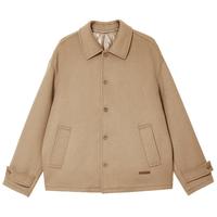 杰克·琼斯(JACK&JONES)春秋时尚百搭可拆卸加绒内胆多色可选尖领毛呢大衣224427018 橡木棕E11 厚款 橡木棕E11 175/96A/M