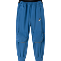 asics亚瑟士童装2024年春季新男童长裤吸湿速干休闲运动针织长裤 1406蓝色 150cm