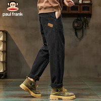 大嘴猴（paul frank）牛仔裤男士秋冬季美式宽松裤子男裤阔腿休闲裤男 黑色 31