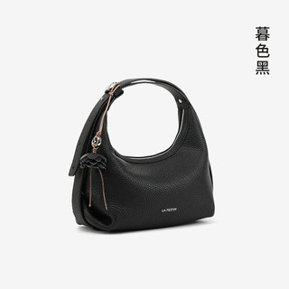 拉菲斯汀 头层牛皮 暮色黑 小号 女士单肩包