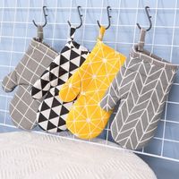 微波炉手套隔热家庭烘焙厨房高温防烫手套加厚防滑手套家用