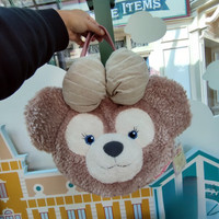 迪士尼（DISNEY）香港迪士尼达菲雪莉玫饼饼贝儿中号大脸包可爱毛绒手提斜挎单肩包 2025年春日饼饼双肩包 港迪乐园代购