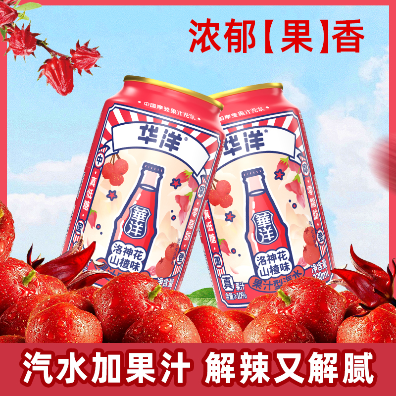 华洋 洛神山楂果汁汽水