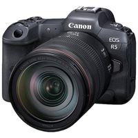 佳能 EOS R5 全画幅 微单相机 黑色 RF 24-105mm F4 L IS USM 变焦镜头 单头套机