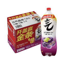 元气森林 0糖0脂0卡 夏黑葡萄味气泡水 2L*6瓶