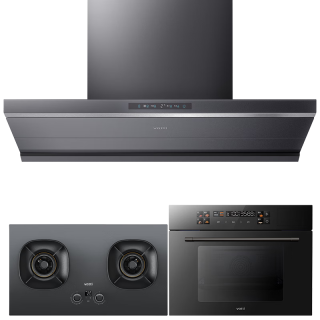 华帝 S66+308G+i31110 变频三腔欧式油烟机 烟灶联动 套装