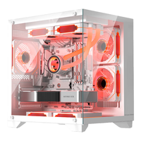  Great Wall/长城 双面玻璃 M-ATX机箱  白色
