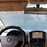 汽车遮阳挡防晒隔热自动伸缩收缩夏季遮阳板遮光布车内防晒遮阳帘吸盘装饰汽车用车载遮阳挡窗帘隔热防晒用品 银白色款 加强版前挡196*102cm