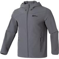 Jack Wolfskin狼爪夹克男秋冬户外运动舒适耐磨防风休闲软壳外套5303664 664-6945/板岩灰/拍大一码 S 170/92A