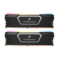 美商海盗船 (USCORSAIR) 32GB(16Gx2)套装 DDR5 6800 台式机内存条 复仇者 RGB SL 灯条 黑色 C32 神光同步