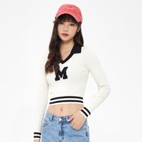 美特斯邦威 女士小翻领长袖毛衫