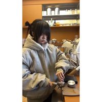CEENIU座山雕外套简约感大理石复古仿水貂毛保暖男冬季加绒加厚棉服夹克 灰色