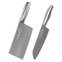 十八子作家用菜刀组合 斩切刀多用刀 盈光刀具两件套刀 ZY1703-2