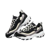 SKECHERS/斯凯奇 奶茶熊猫鞋 男款黑色 41码 男士休闲鞋