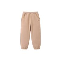丽婴房【双面摇粒绒】儿童裤子男童秋冬加厚长裤女童摇粒绒裤子宝宝长裤 随性卡其 130 cm