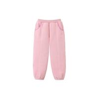 丽婴房【双面摇粒绒】儿童裤子男童秋冬加厚长裤女童摇粒绒裤子宝宝长裤 柔霞浅粉 90 cm