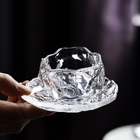 玻璃品茗杯小功夫茶杯套装家用茶道主人杯个人日式白黄清酒杯