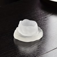 玻璃品茗杯小功夫茶杯套装家用茶道主人杯个人日式白黄清酒杯