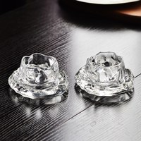 玻璃品茗杯小功夫茶杯套装家用茶道主人杯个人日式白黄清酒杯