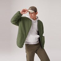 值友专享：Levi's 男士美式复古高街宽松落肩仿羊羔绒双面夹克外套 果绿色 002PX-0001