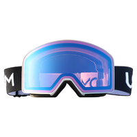 USOM滑雪镜双层防雾防紫外线 高山滑雪登山护目镜可卡近视UF035星河蓝 浅红片：星河蓝