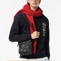 LACOSTE 法国鳄鱼男女同款秋季百搭印花相机包斜挎包|NH4465HN