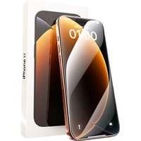 倍思【无边不挡屏丨无色护眼】适用iPhone17Pro钢化膜苹果17pro手机膜全覆盖高清防摔抗指纹保护膜双片