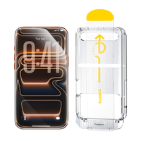 倍思【AR增透抗反光丨无黑边不挡屏】适用iPhone16Pro钢化膜苹果16pro手机膜高清防摔保护膜无尘仓