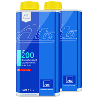 ATEDOT4刹车油全合成制动液TYP200干沸点280℃湿沸点198℃1L两瓶